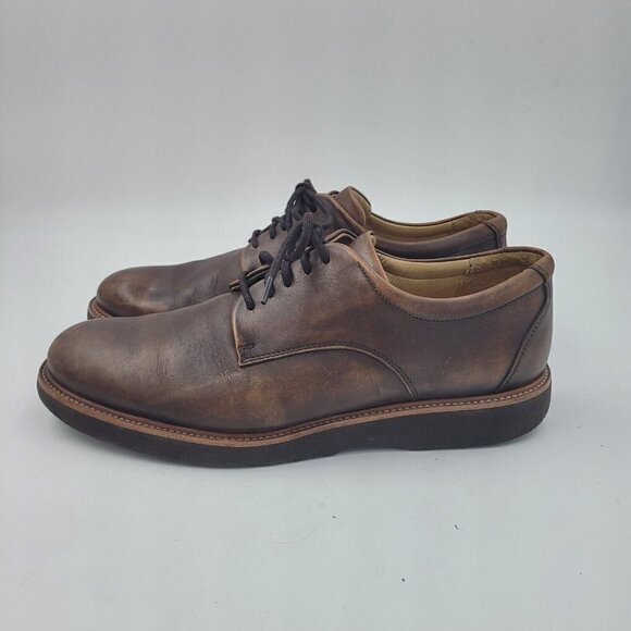 Samuel Hubbard Founder Oxford Work Shoes Chestnut Brown Leather Men\'s Size 9